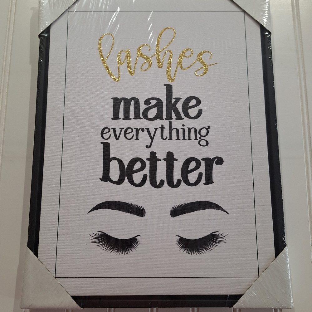 wall pictured art-LASHES MAKE EVERYTHING BETTER